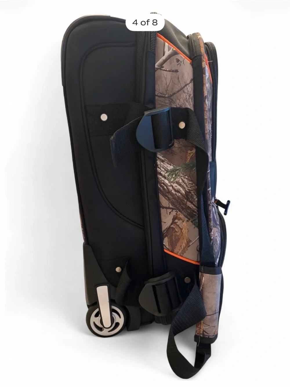 Whitetails Unlimited Camo Rolling Suitcase Wheeled Luggage
